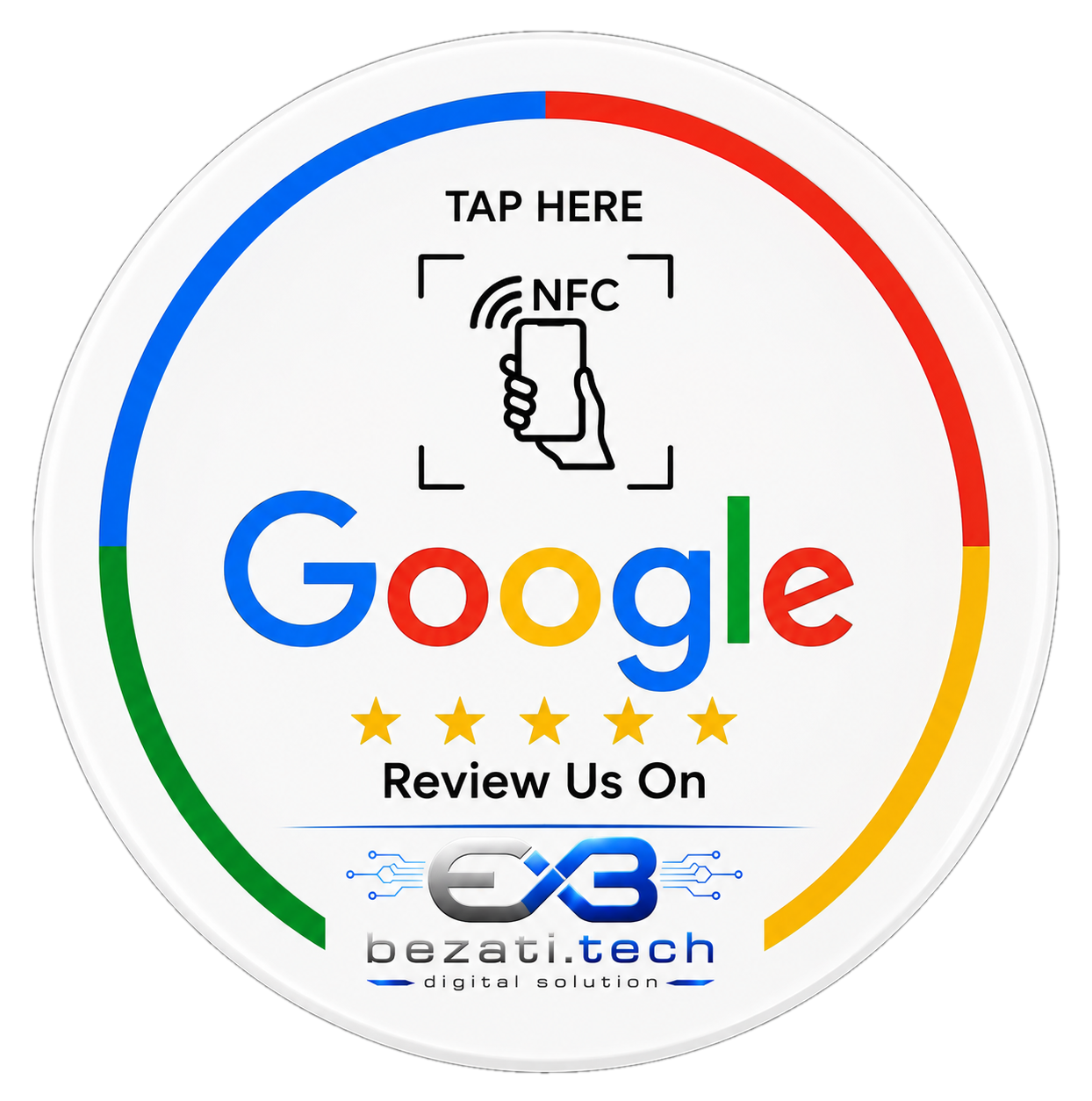 Platzhalter: rundes Google-Bewertungs-Badge